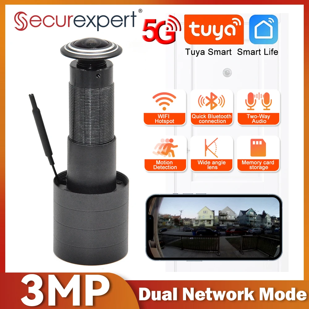 Smart Home Ezviz - 3MP HD 2,4G/5G WLAN-Türspion-Kamera Video-Augen-Lochspion mit