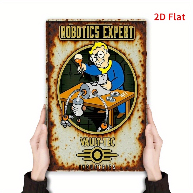Smart Home Icon - 1er-Pack Robotics Expert Metallschild – Post-Apokalyptisches