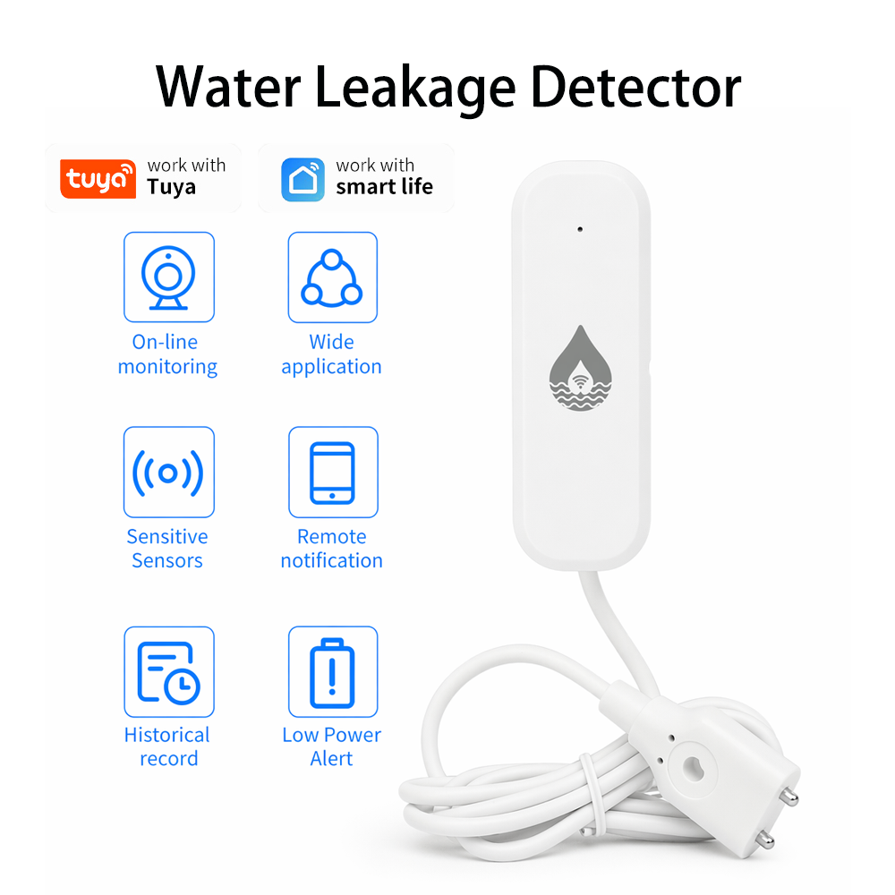 Smart Home Improvement - YFK WiFi/Zigbee Wasserleckage-Alarmsensor Tuya Smart Devices