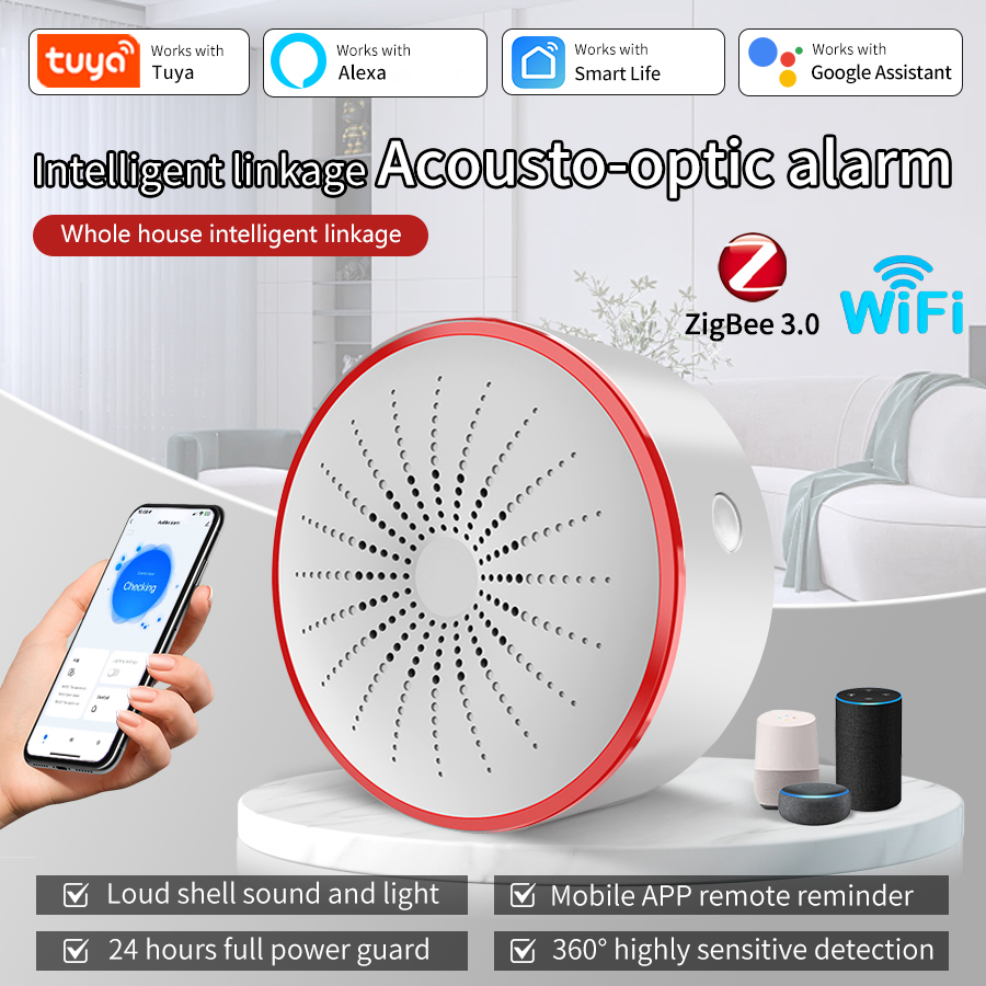 Smart Home Theater - Tuya WiFi ZigBee Smart Alarm Sirene