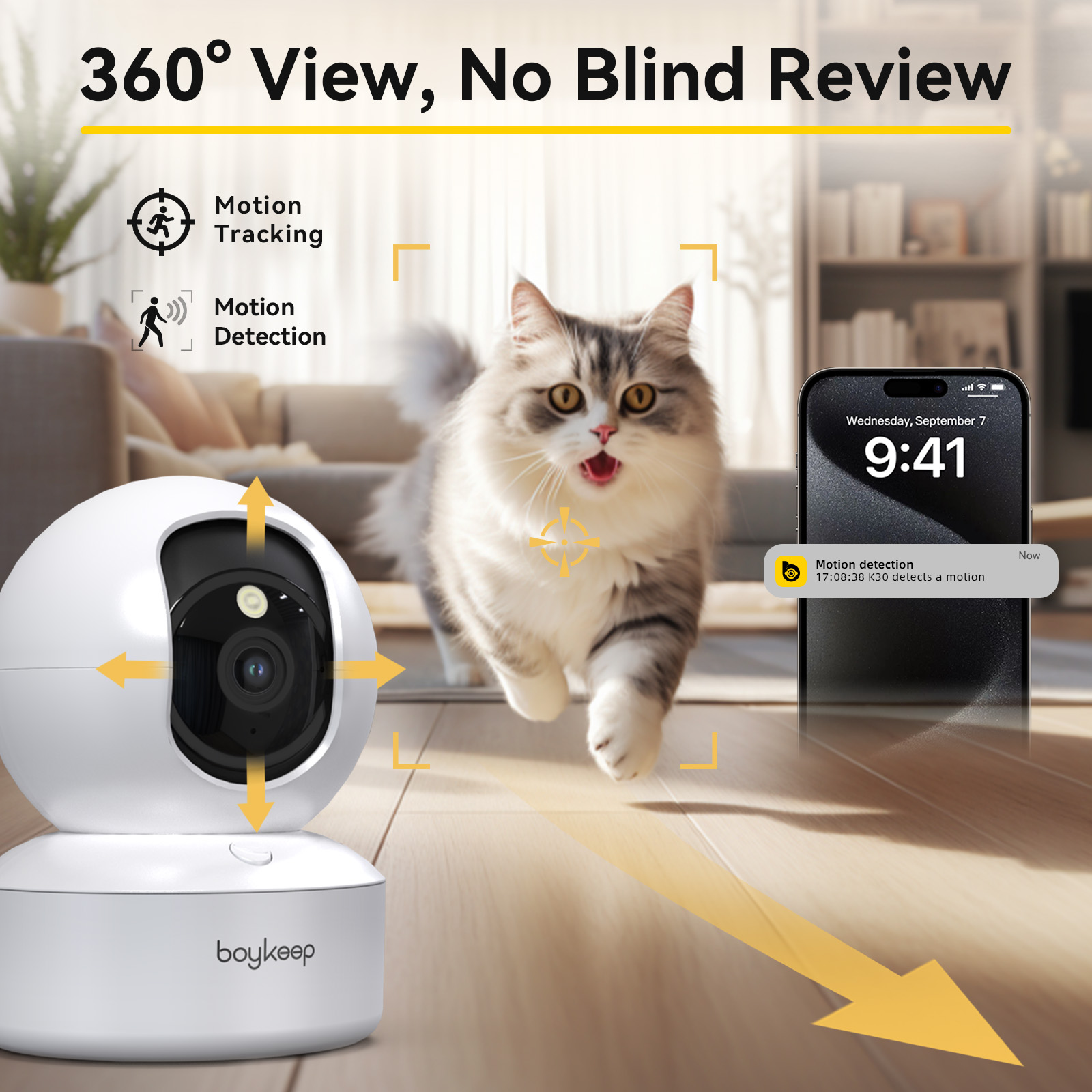 Smart Home Ezviz - Boykeep 2K-Hundekamera mit Telefon-App, 5 G/2,4