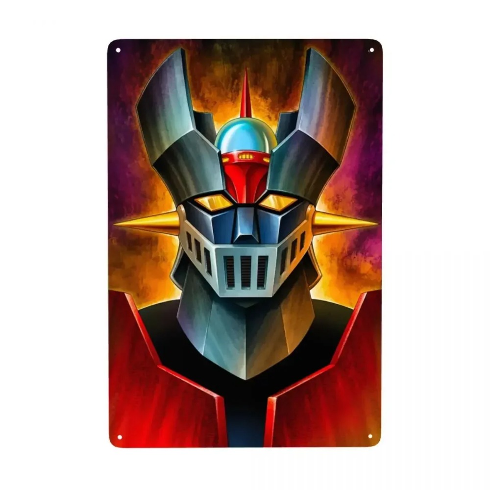 Smart Home Icon - (2D-Blechmalerei) Vintage UFO-Roboter Mazinger Z Metallschild