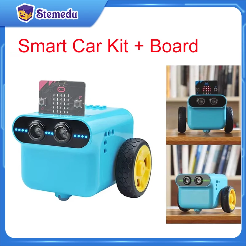 Smart Home Micro Bit - Micro:bit TPBot Auto-Roboter-Codierungsset, programmierbare intelligente Auto-Baustein-Erweiterung