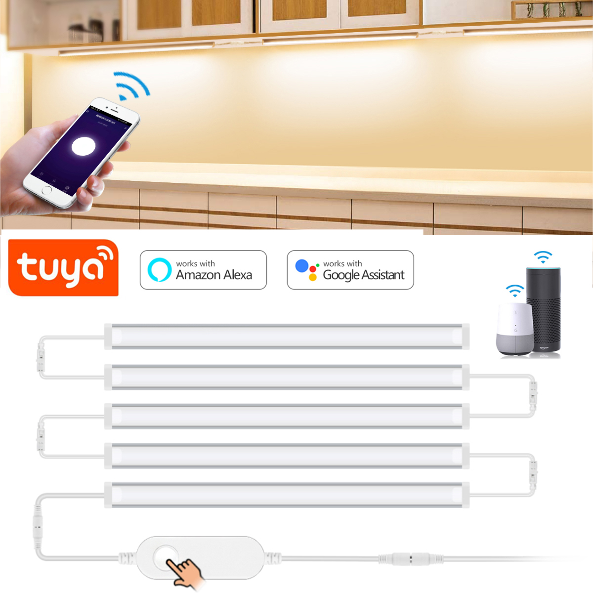 Smart Home Theater - 1-5 Stück Küche Tuya Smart LED