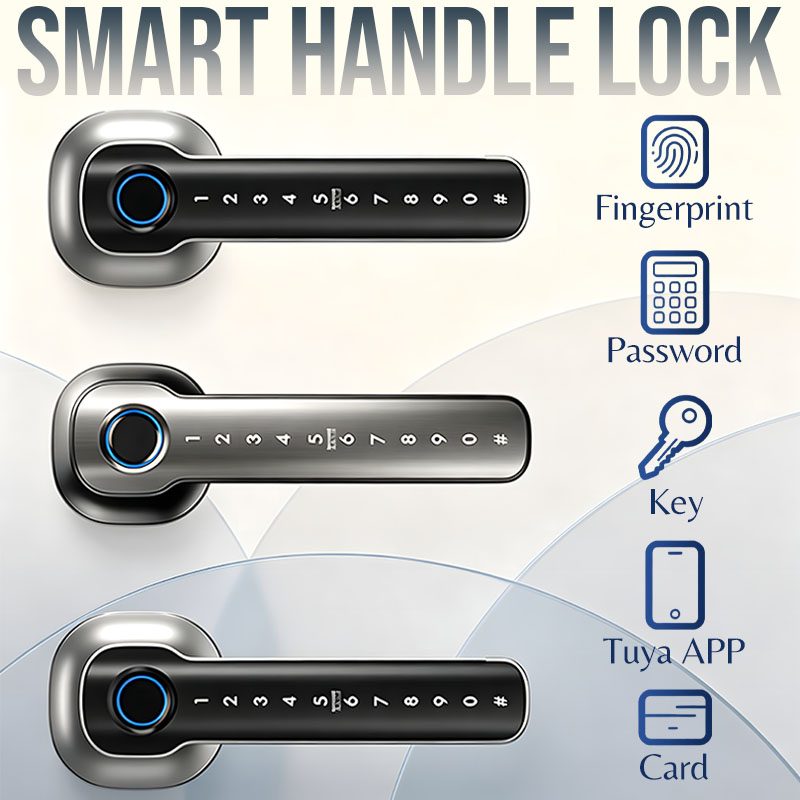 Smart Home Improvement - Heimsicherheitsgeräte Intelligentes Fingerabdruck-Türschloss Digitales Elektronisches Türgriffschloss