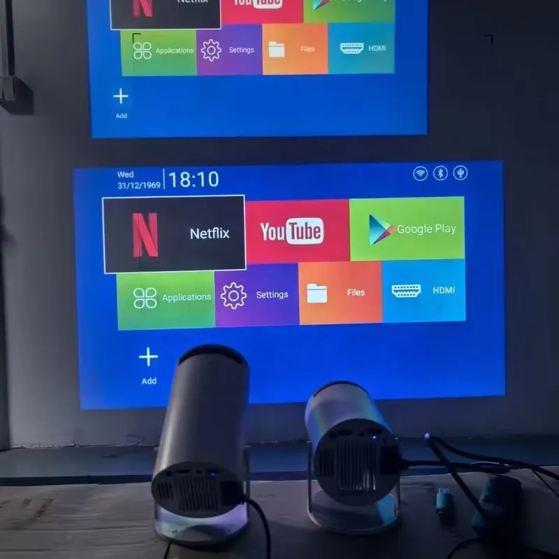 Smart Home Theater - Neuester HY300 Pro Smart Projektor Auto