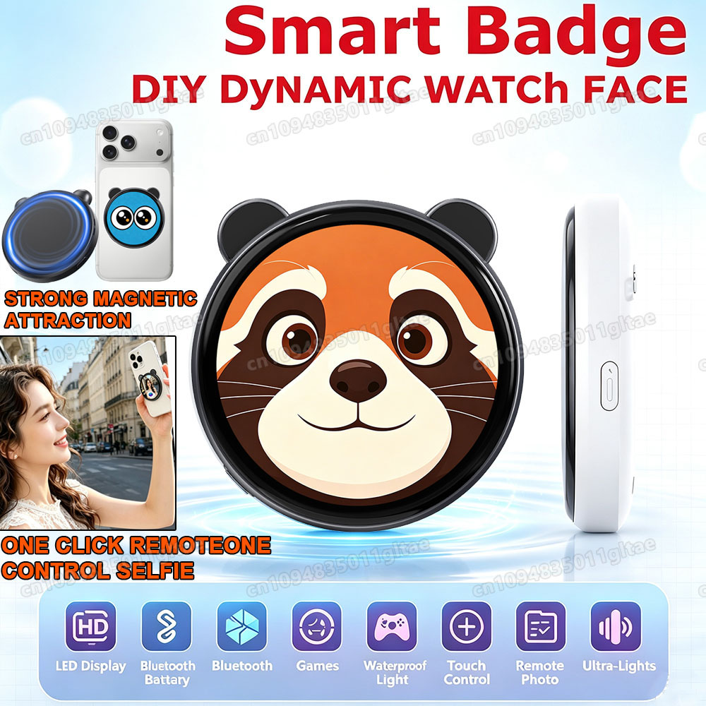Smart Home Icon - 1,50 Zoll HD-Bildschirm Smart Dynamic E-Badge
