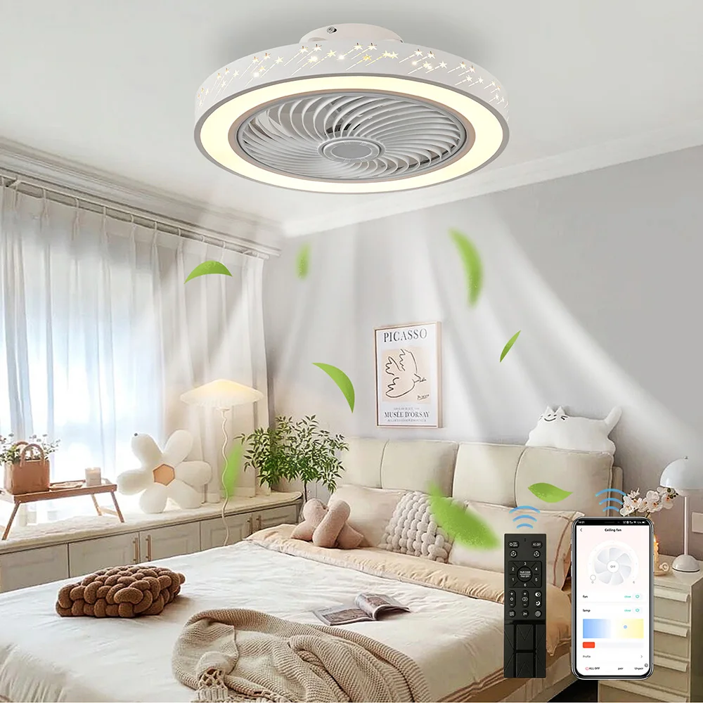 Smart Ceiling Fan - Smart App Decken ventilator 46cm Ventilatoren