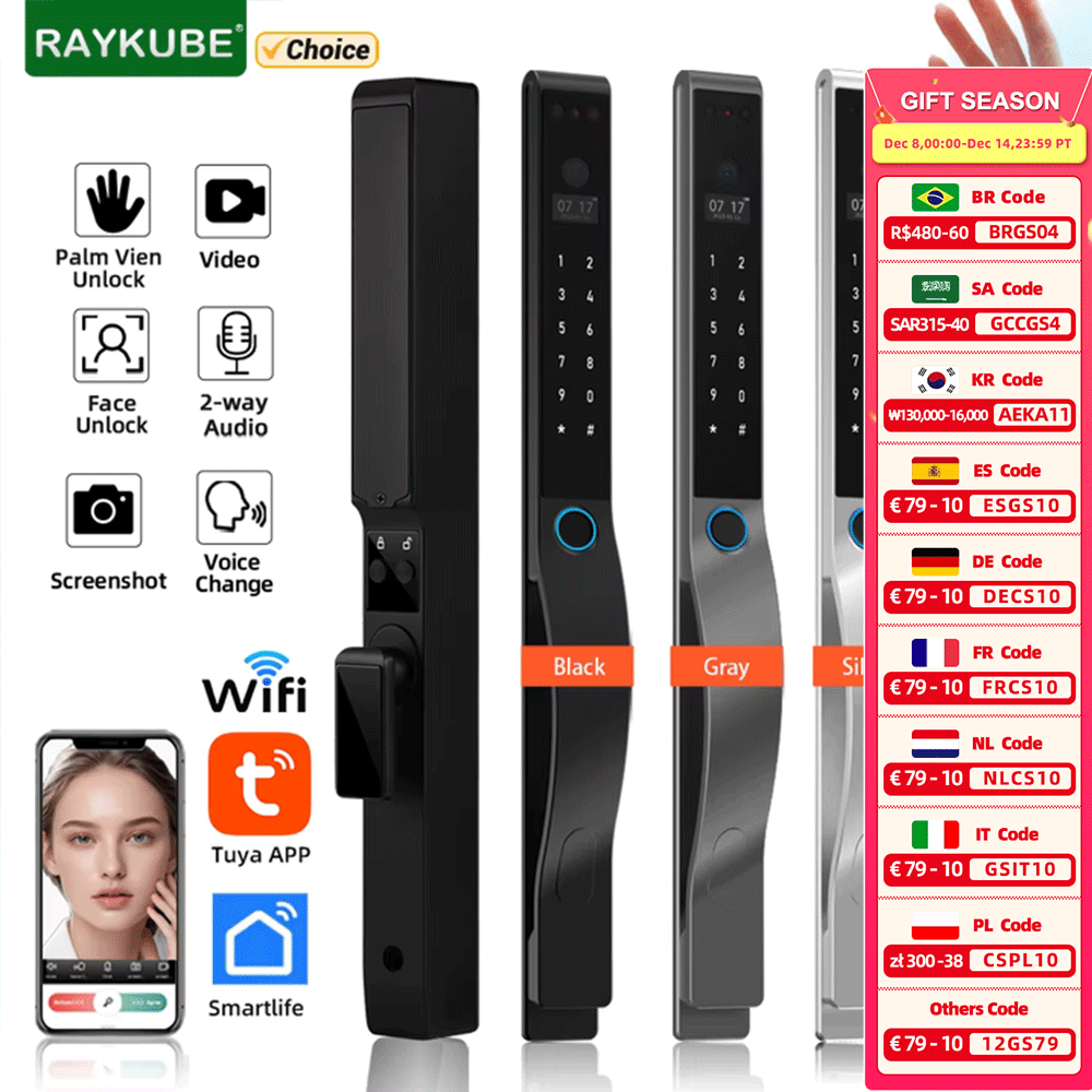 Smart Home Ezviz - RAYKUBE DQ10 Tuya WiFi Palm Vein