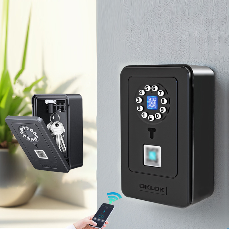 Smart Door Lock - Intelligentes Vorhängeschloss mit Passwort-Speicherfunktion, Fingerabdruck-Tresor für