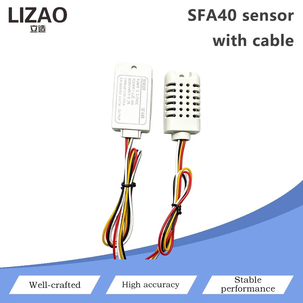 Smart Home Ventilation - SFA40 Gassensor-Modul mit Kabel Formaldehyd-Luftqualitätserkennung Digitaler
