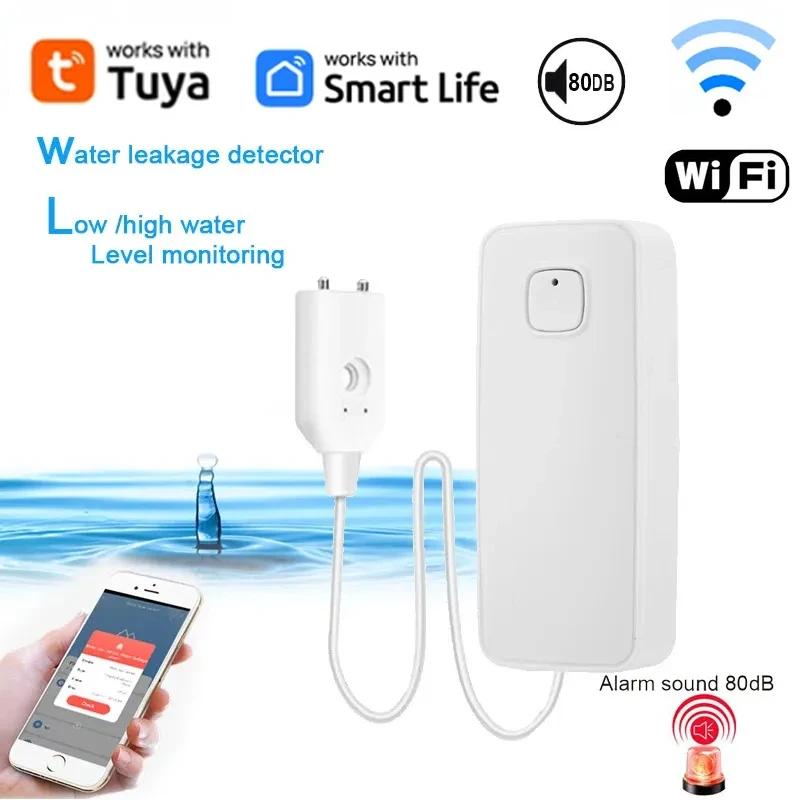 Smart Home Water Level Sensor - Tuya Smart Home WiFi Wasserleckdetektor Wasserstandsalarm