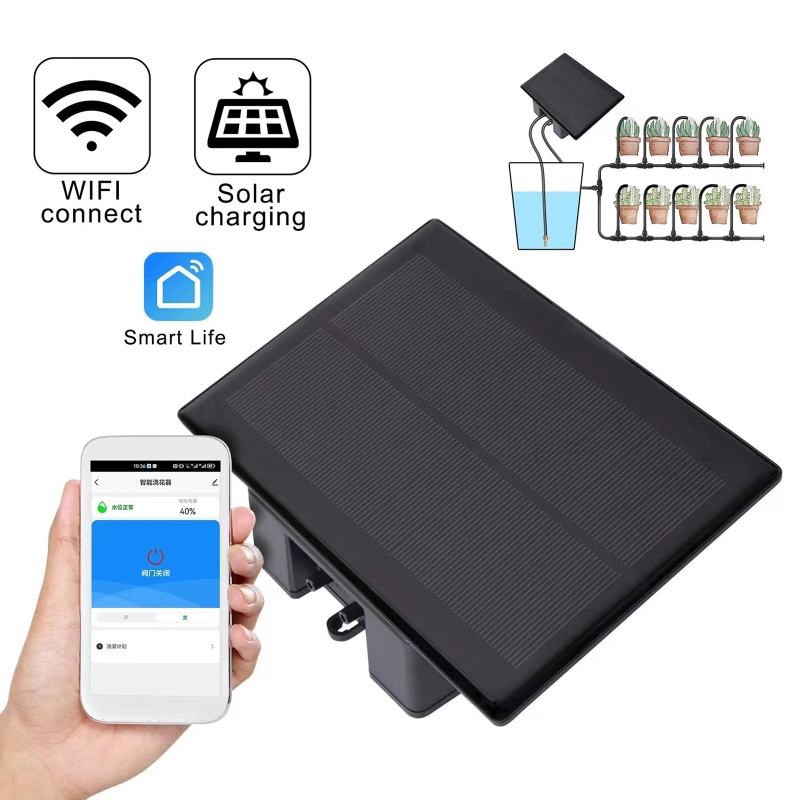 Smart Home Improvement - WIFI Solar Automatische Bewässerungsmaschine Kit Mobile