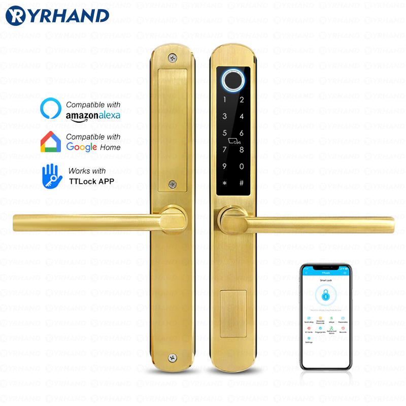 Smart Home Ezviz - IP66 Gold Edelstahl Schiebeglas Smart Lock