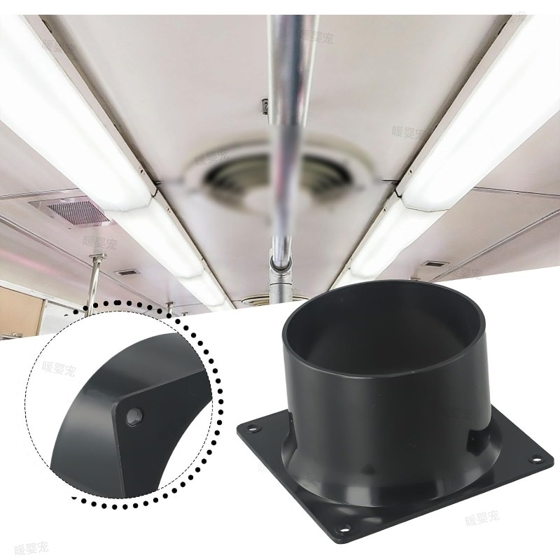 Smart Home Ventilation - 75/100/120MM ABS-Wandflanschverbinder für Lüftungsrohre und Luftkanäle