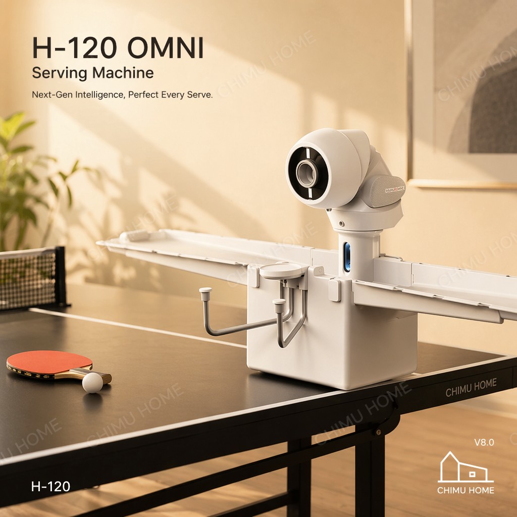 Smart Home Control - 【CHIMU HOME】OMNI Smart Tischtennis-Serviermaschine mit APP-Steuerung,