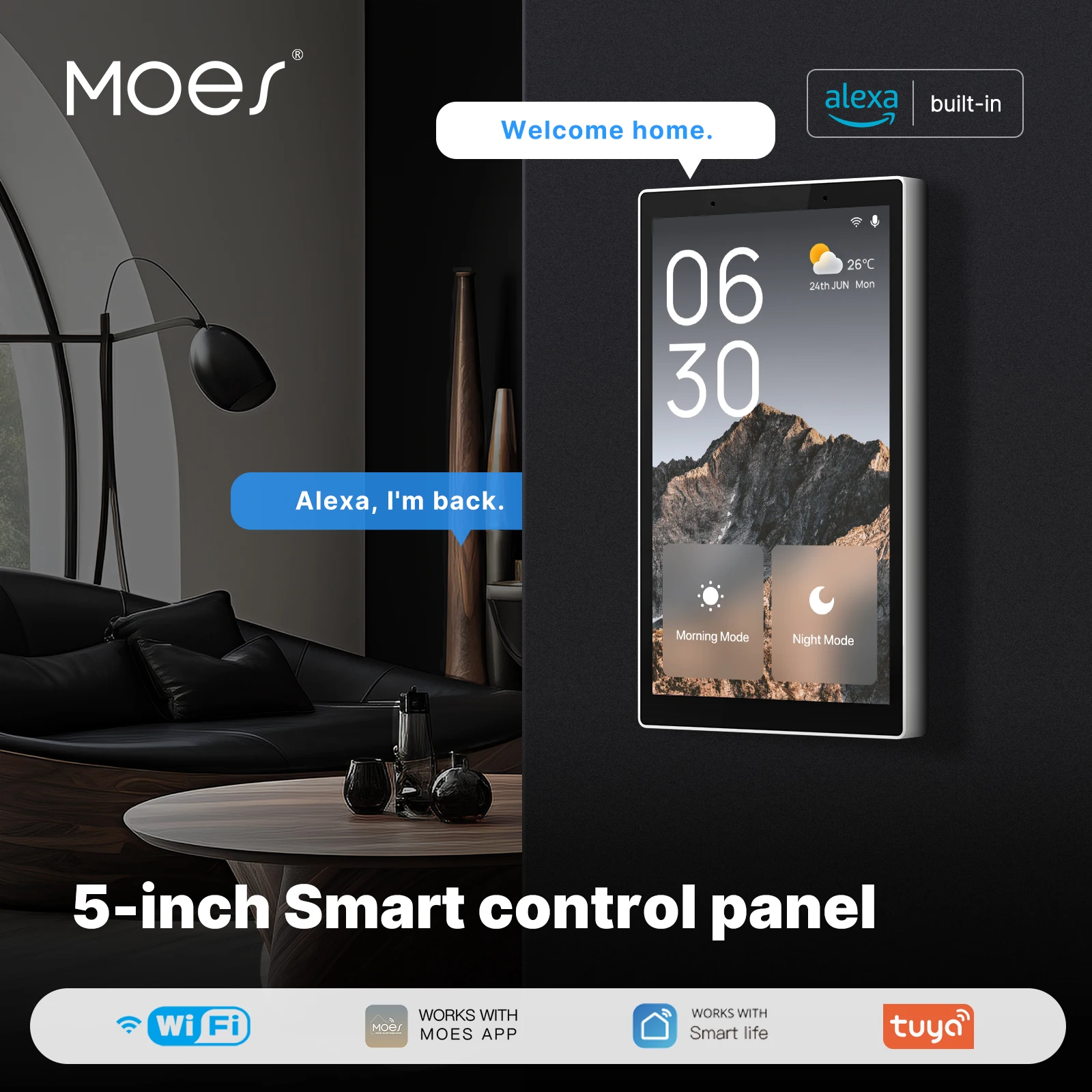 MOES Tuya Wifi Smart 5-Zoll-To – Smart Home Theater Bewertung und Preis