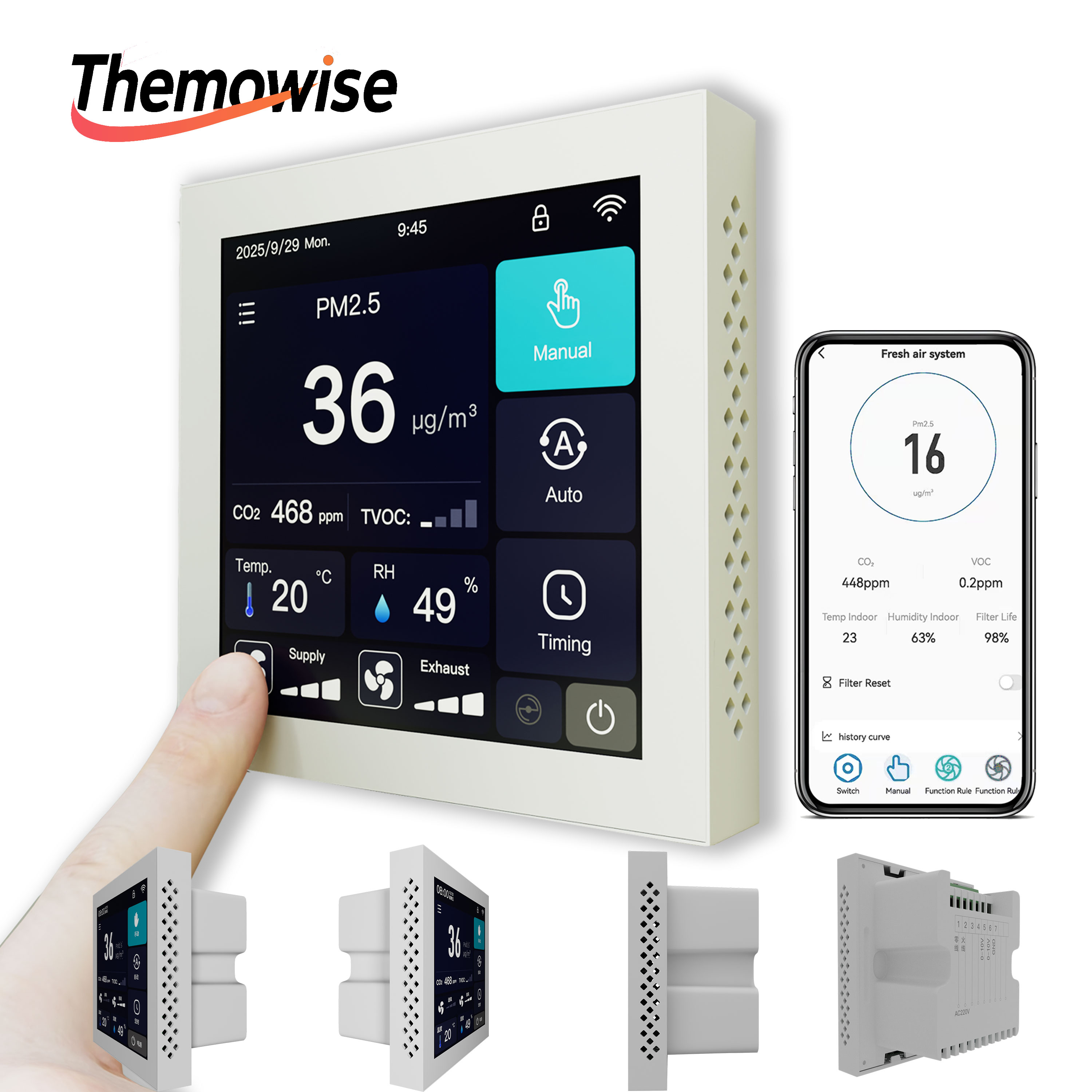 WLAN Smart-Luftqualitätsmanage – Smart Home Ventilation Bewertung und Preis