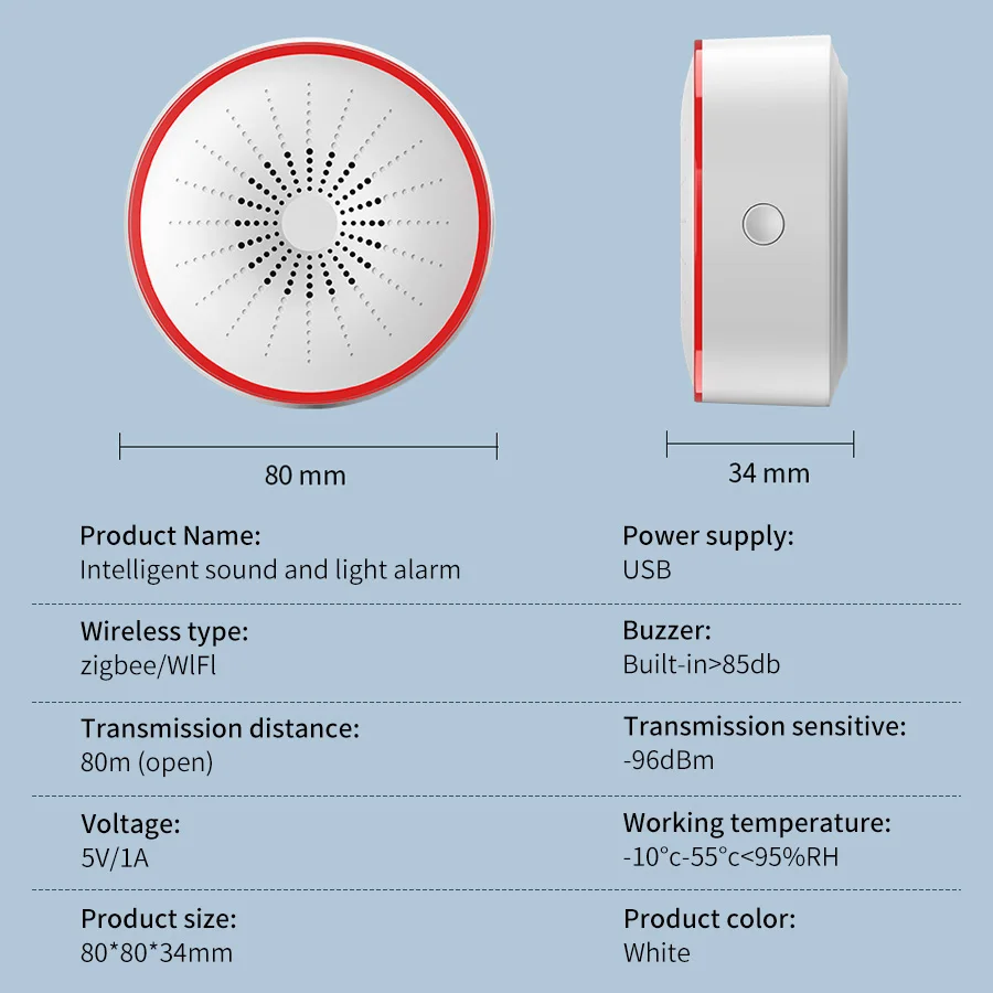 Tuya WiFi ZigBee Smart Alarm S – Smart Home Theater Bewertung und Preis