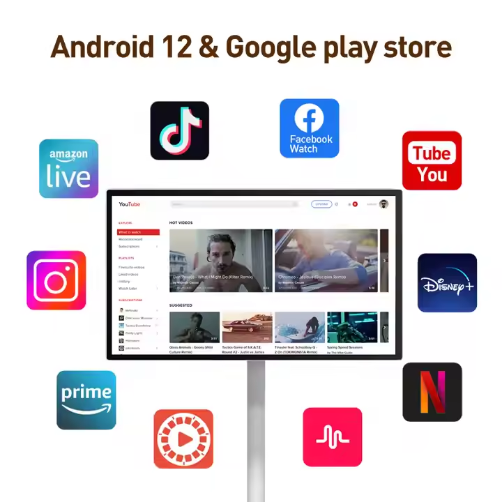 24-Zoll Android 12 Tragbarer L – Smart Home Tv Bewertung und Preis
