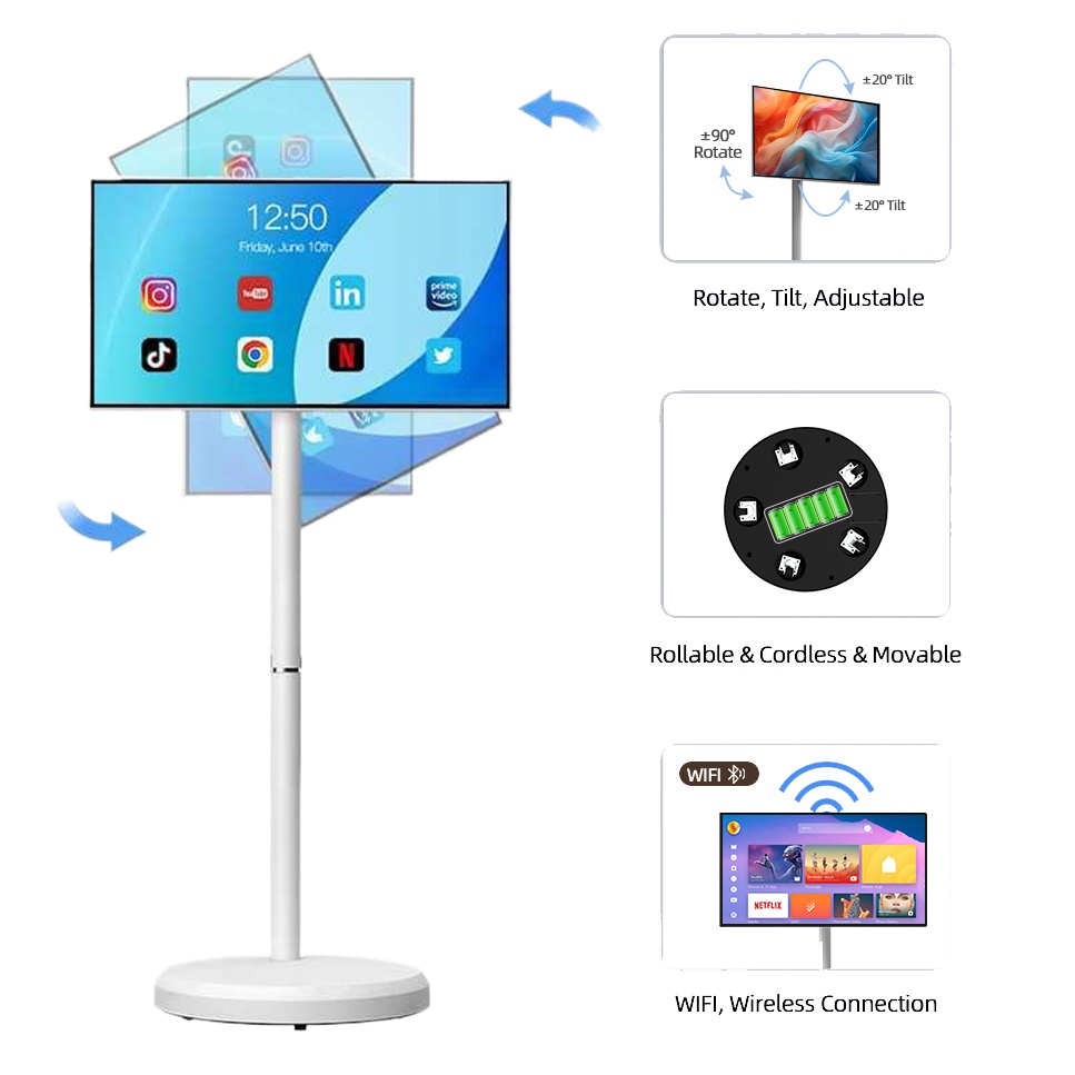 21,5-Zoll Beweglicher Smart-TV – Smart Home For Pc Bewertung und Preis