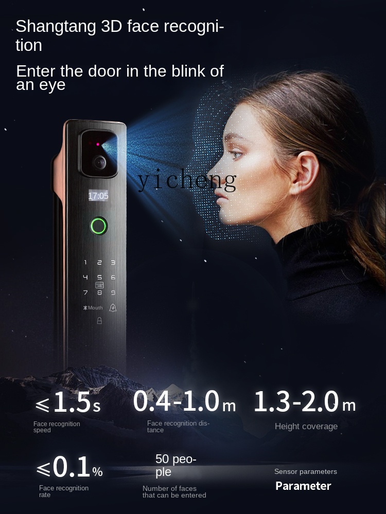 cc293d Gesichtserkennungs-Smar – Smart Door Lock Bewertung und Preis